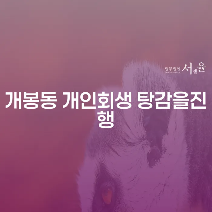 개봉동 개인회생 탕감을진행