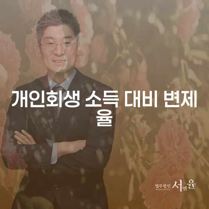 개인회생 소득 대비 변제율을 이해하는 방법?